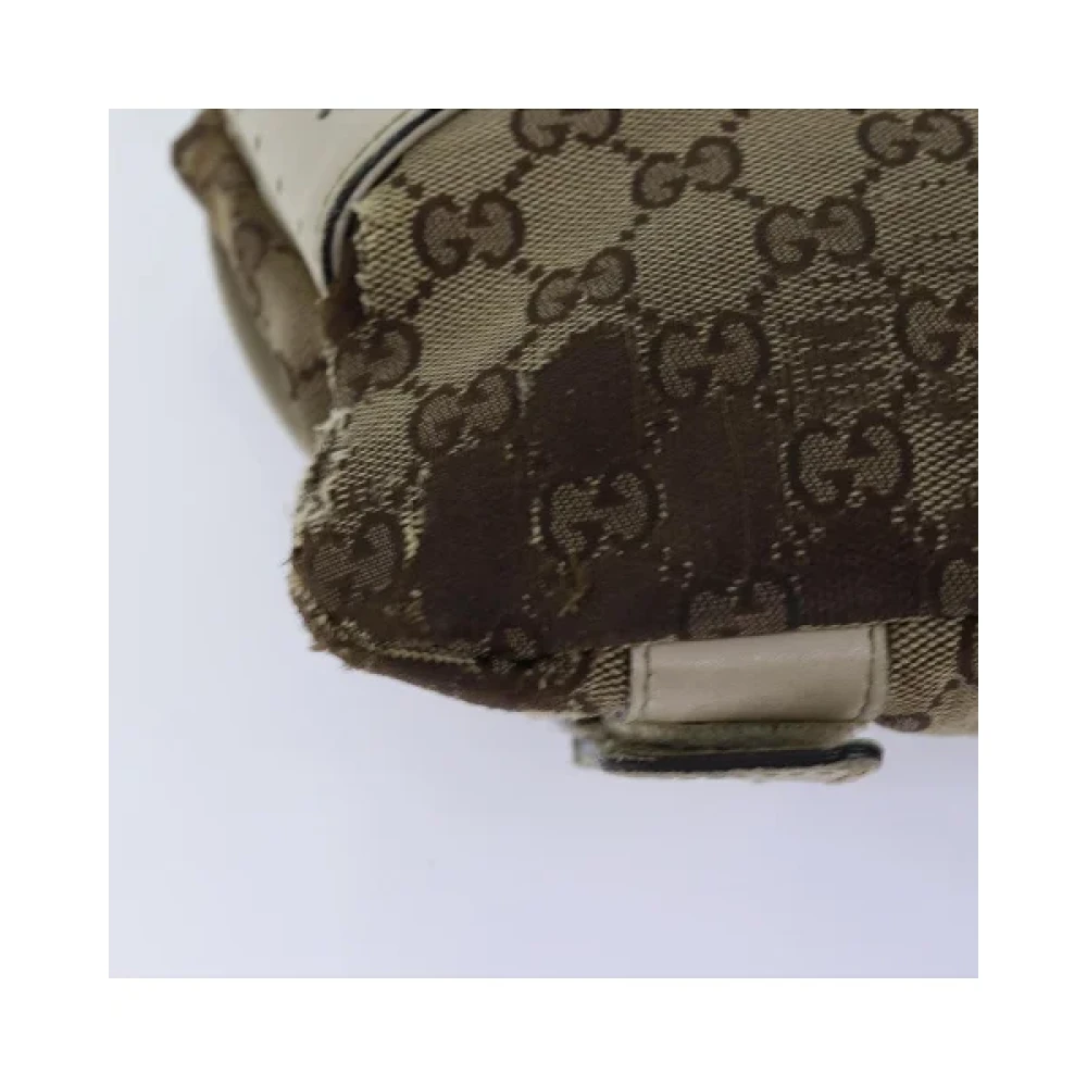 Gucci Vintage Pre-owned Canvas gucci-bags Beige Dames