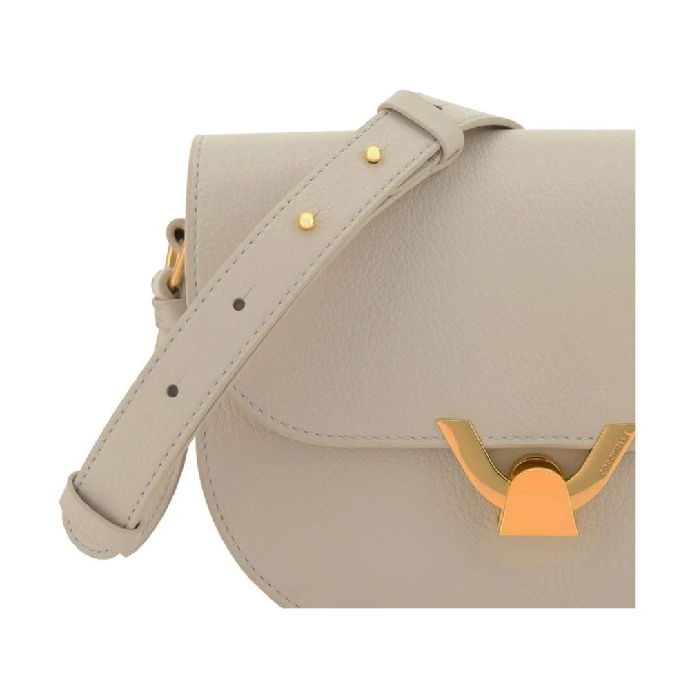 Coccinelle Granaatleren Schoudertas met Klep Beige Dames