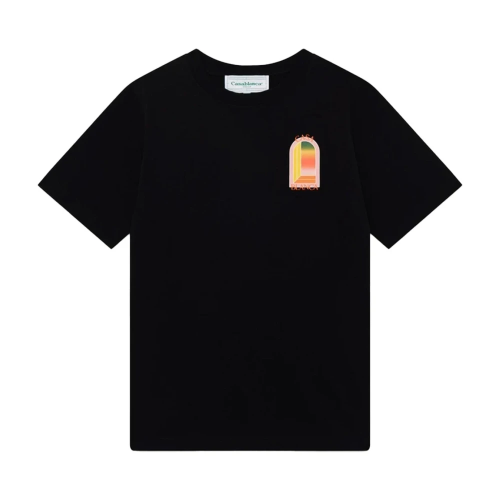 Casablanca Gradient L'Arche T-Shirt Black Heren