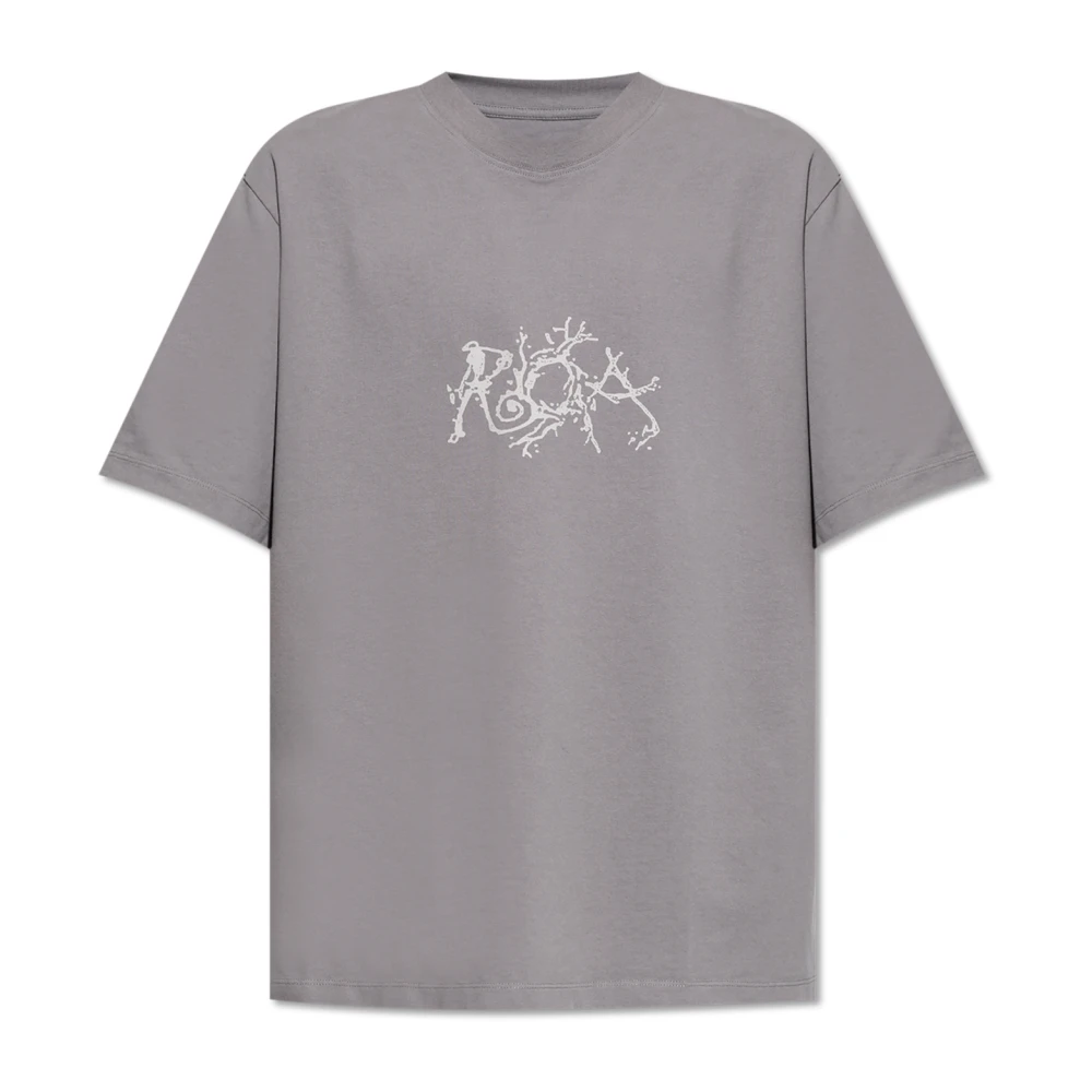 ROA T-shirt met logo Gray Heren