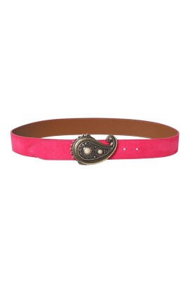 fuchsia-paisley-suede-belt