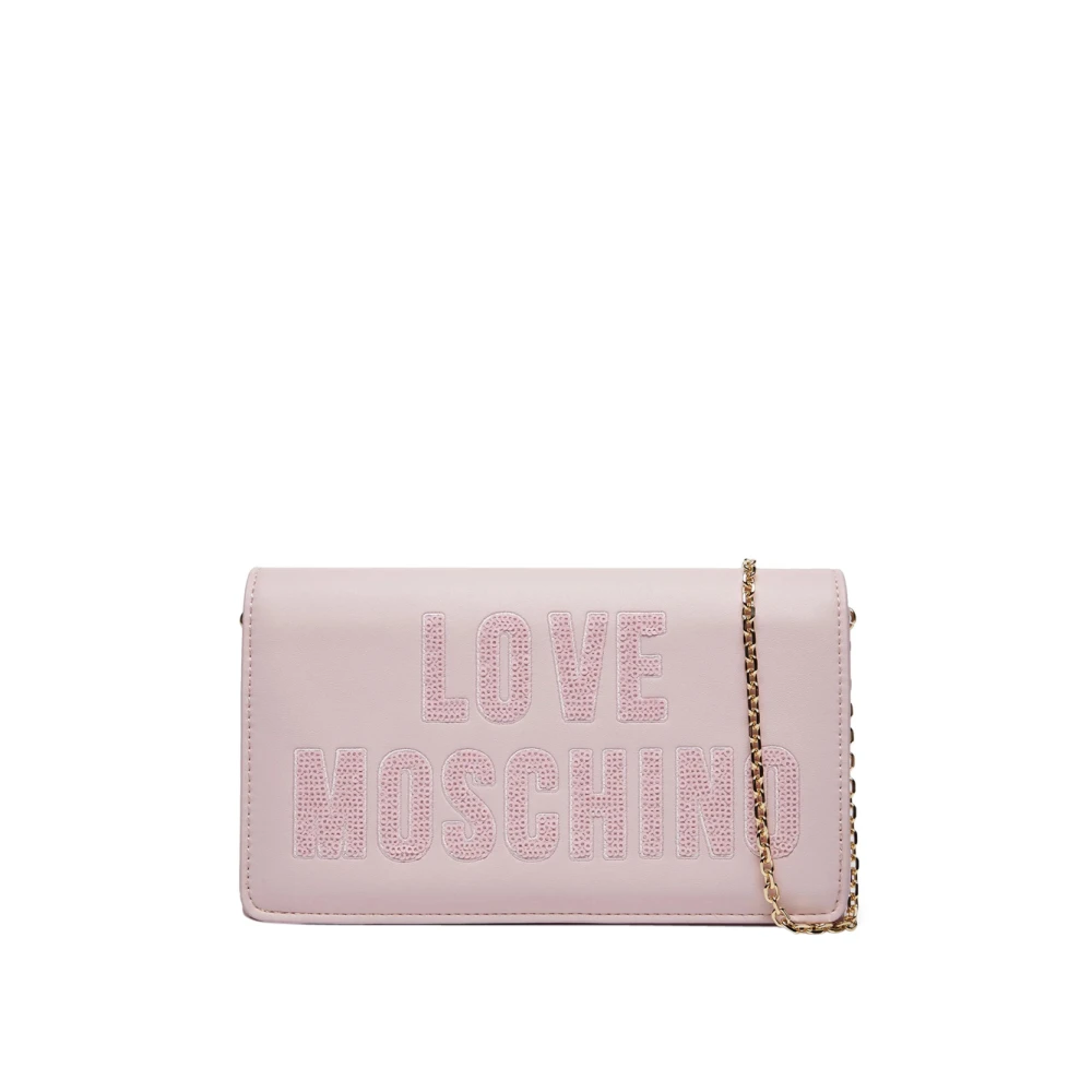 Love Moschino Paillet Schoudertas Pink Dames