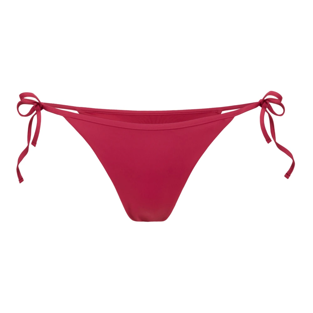 Iceberg Vrouw Rood Badmode Dames, M, Bikini Broekje Met Strikbandjes Aan De Zijkant