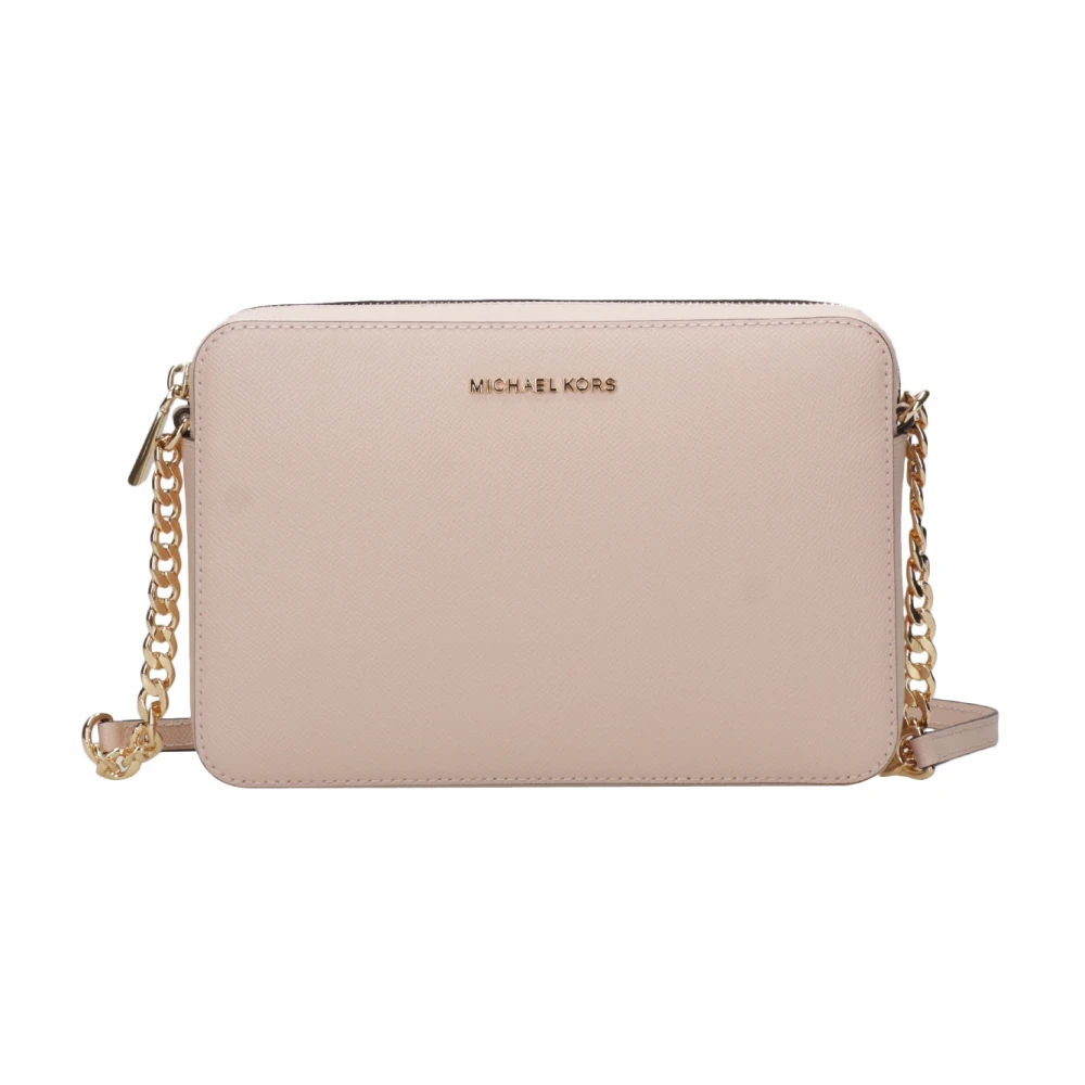 Michael Kors Roze Saffiano Leren Schoudertas Pink Dames