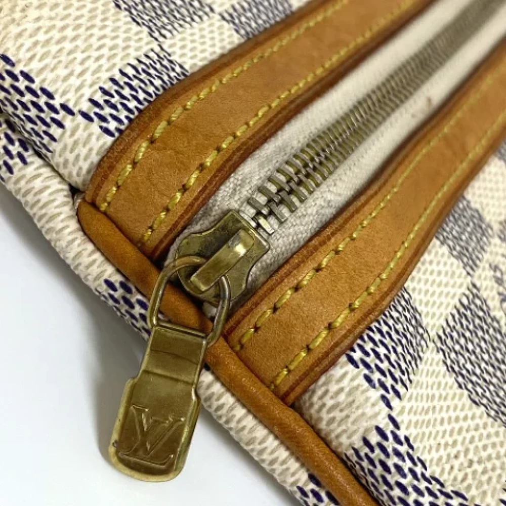 Louis Vuitton Vintage Pre-owned Cotton louis-vuitton-bags White Dames