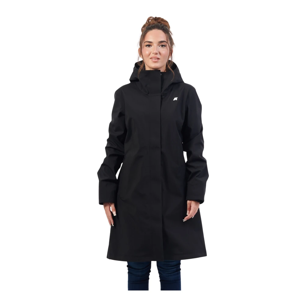 K-Way Stephy Bonded Mid-Length Parka Women's Black Medium - La Redoute - Image 3