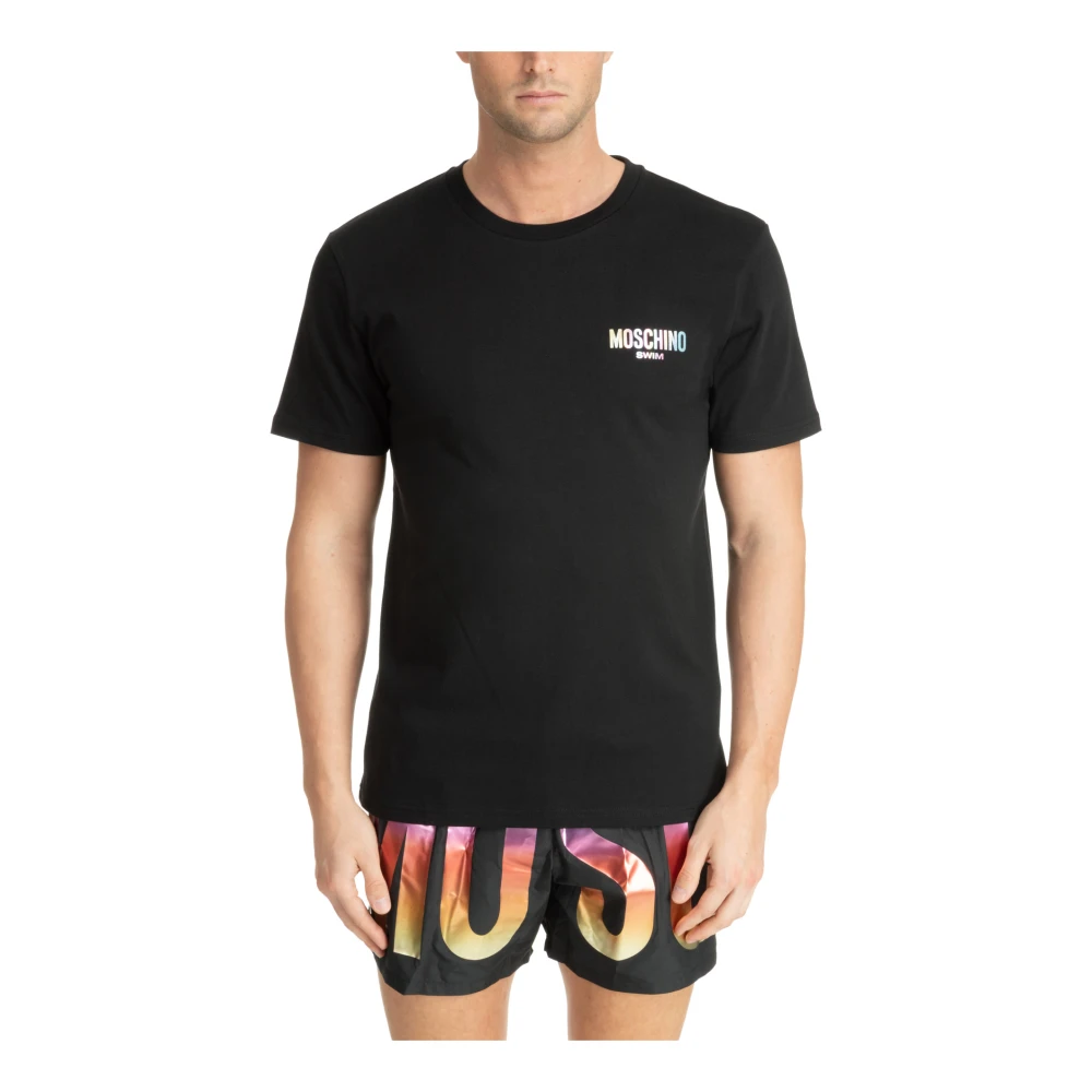 Moschino Swim T-shirt Black Heren