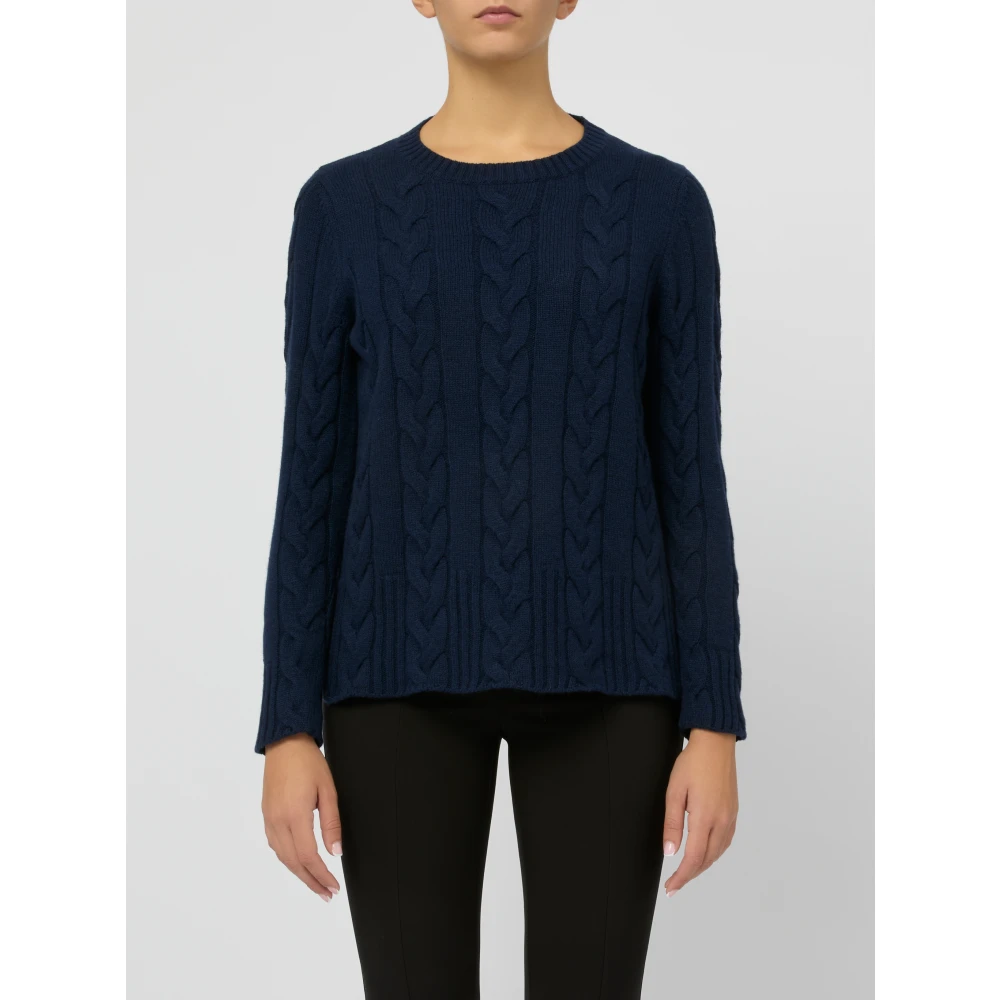 Kangra Blauwe Trui voor Vrouwen Aw24 Blue Dames