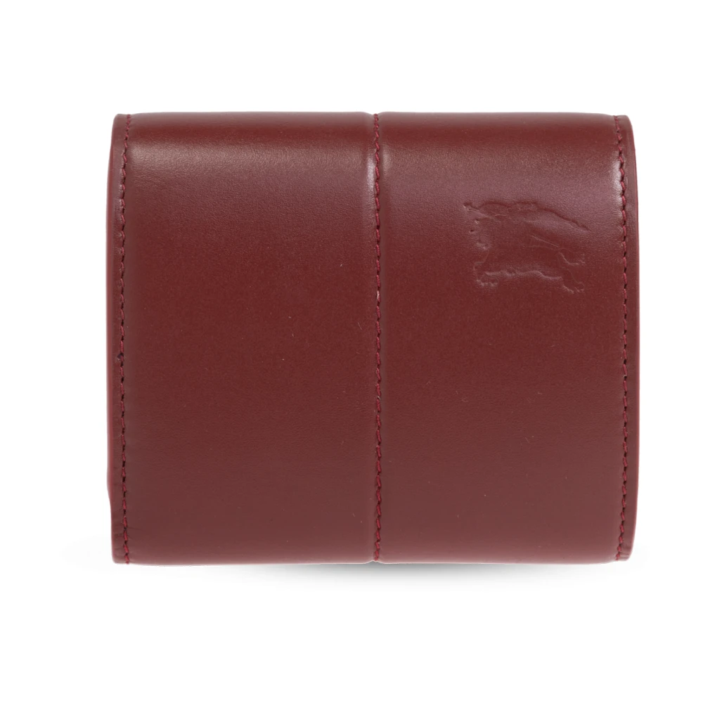 Burberry Leren portemonnee Snip Red Dames