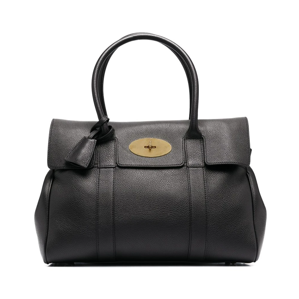 Mulberry Svart Tote Bayswater Läder Väska Black, Dam