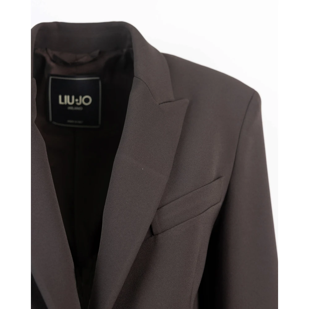 Liu Jo Moderne Vrouwelijke Bruine Jas Brown Dames