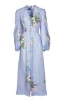 robe-bleue-a-col-en-v-et-manches-longues