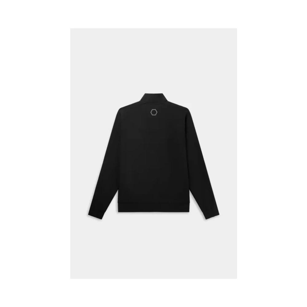 Balr. Zwarte Katoenen Vest met Tweewegritssluiting Black Heren