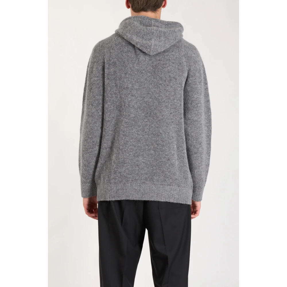 Laneus Hoodie met Kangoeroezak Gray Heren