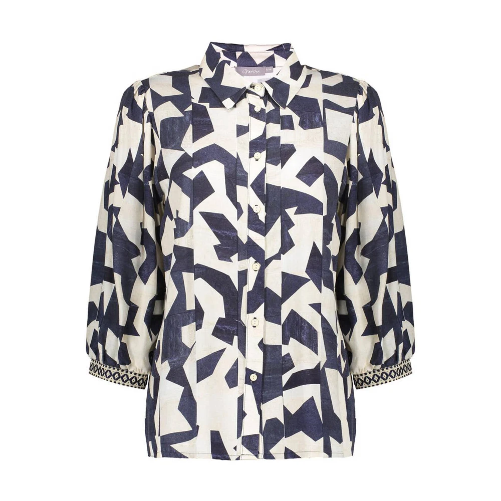 Geisha Elegante Blouse met Lange Mouwen Multicolor Dames