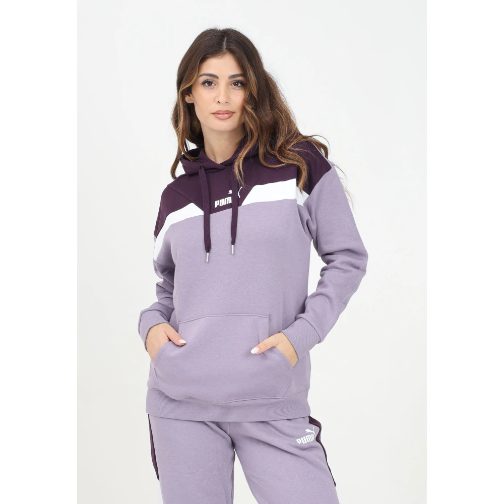Puma Paarse Hoodie Sweatshirt Vrouwen Herfst Winter Purple Dames