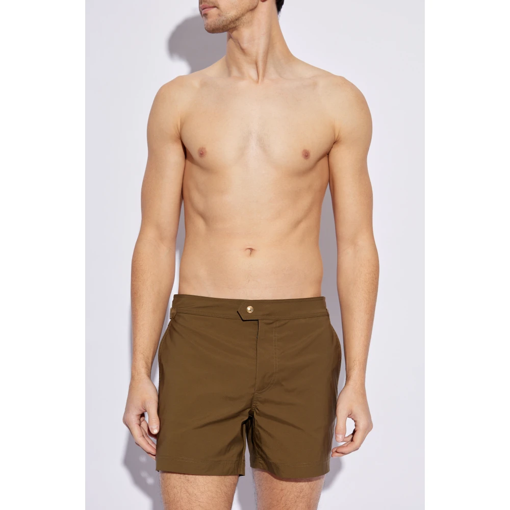 Tom Ford Zwembroek Green Heren