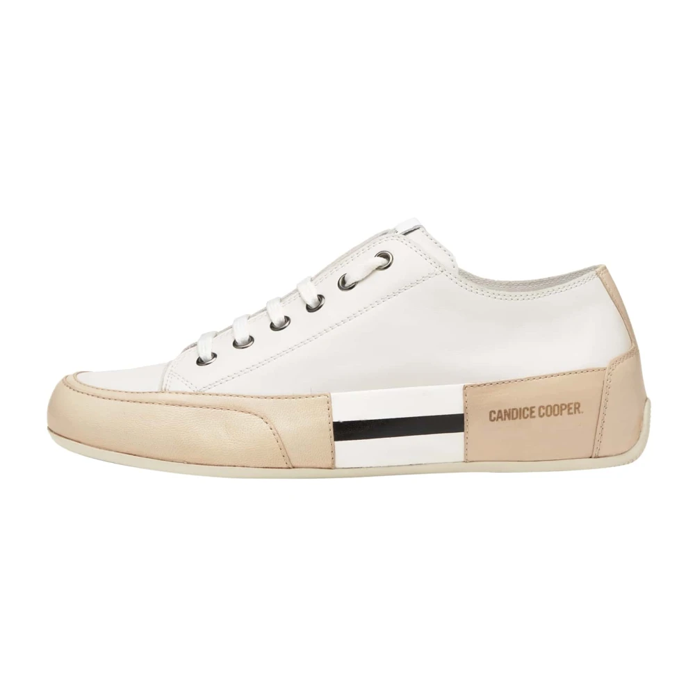 Candice Cooper Leather Sneakers Rock Patch S Dames Schoenen Wit