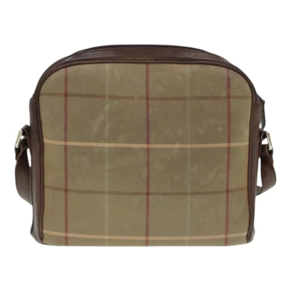 Burberry Vintage Pre-owned Canvas shoulder-bags Brown Dames