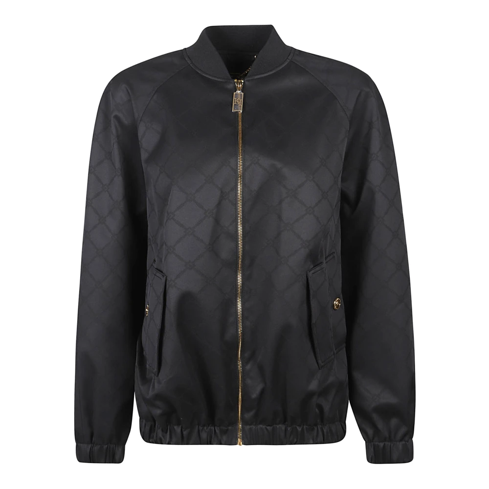 Elisabetta Franchi Stijlvolle Bomberjack voor Heren Black Dames
