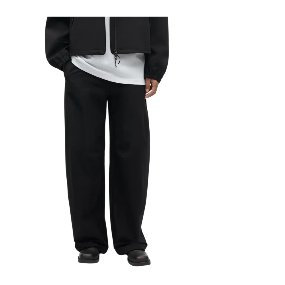 Samsøe Samsøe Black Saheavens Trousers - Female - Wide Trousers - S - Trousers