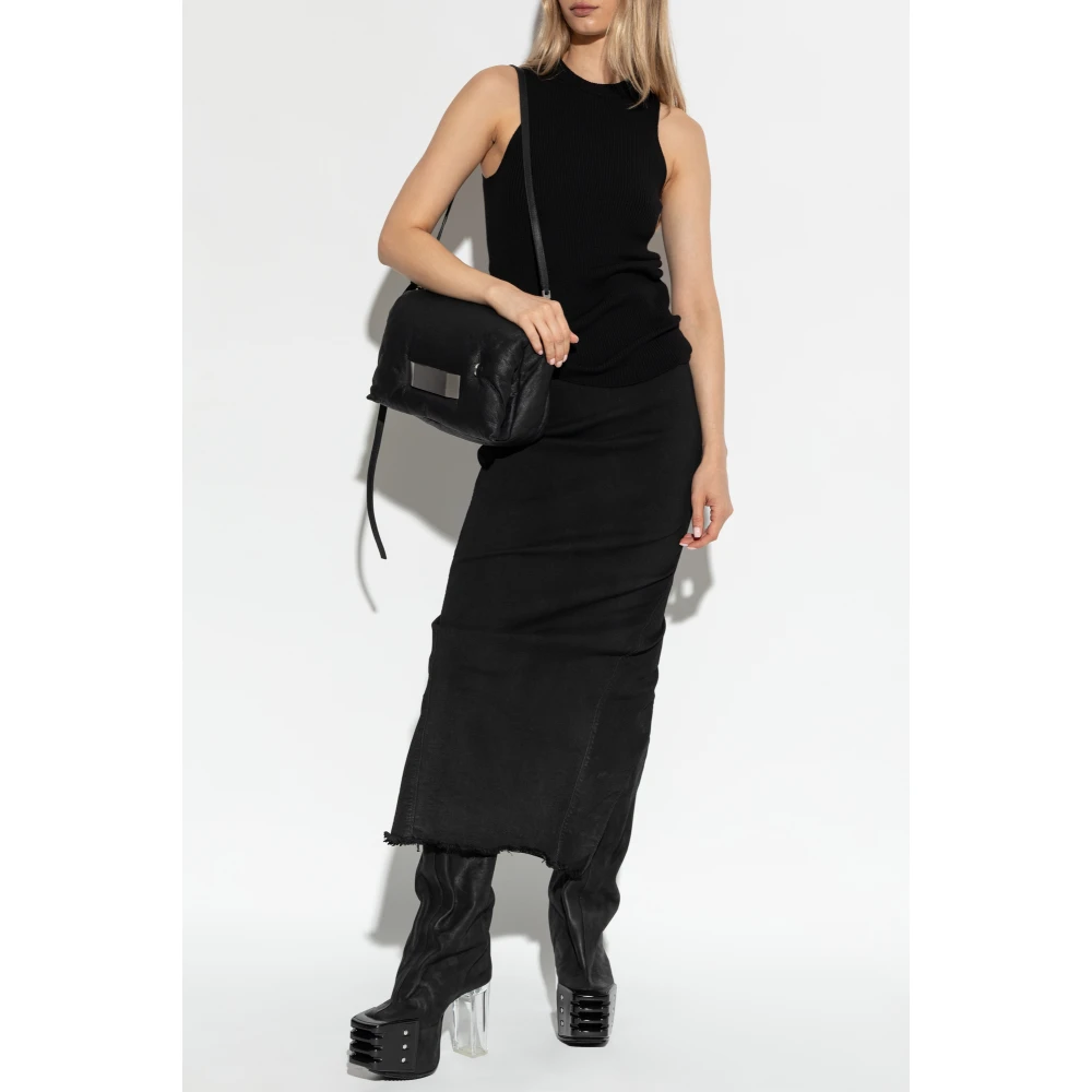 Rick Owens Gestreept Tanktop Black Dames