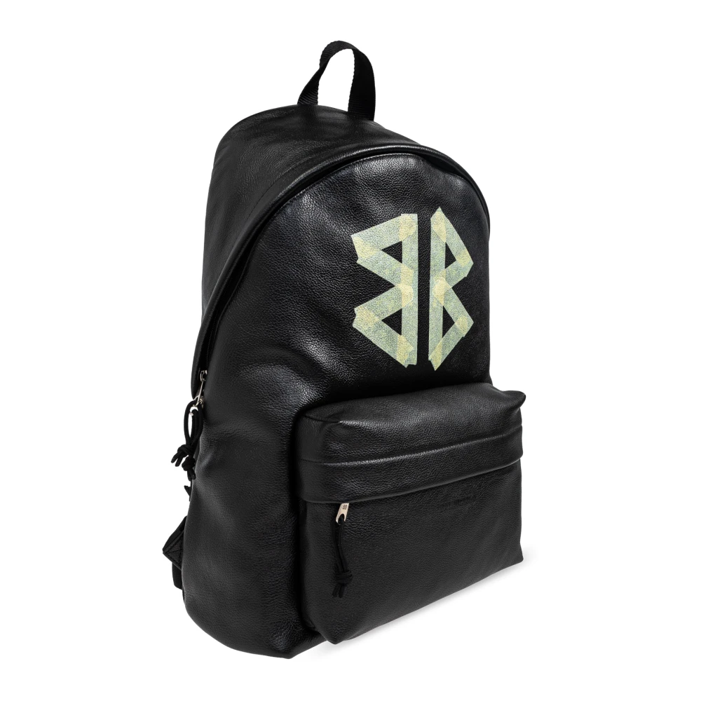 Balenciaga Leren rugzak Black Heren