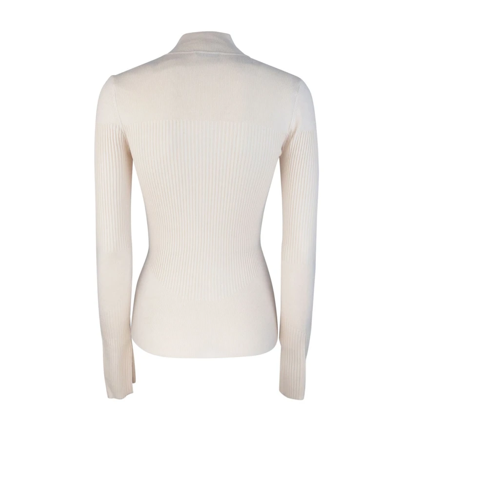 PATRIZIA PEPE Witte Coltrui Trui White Dames