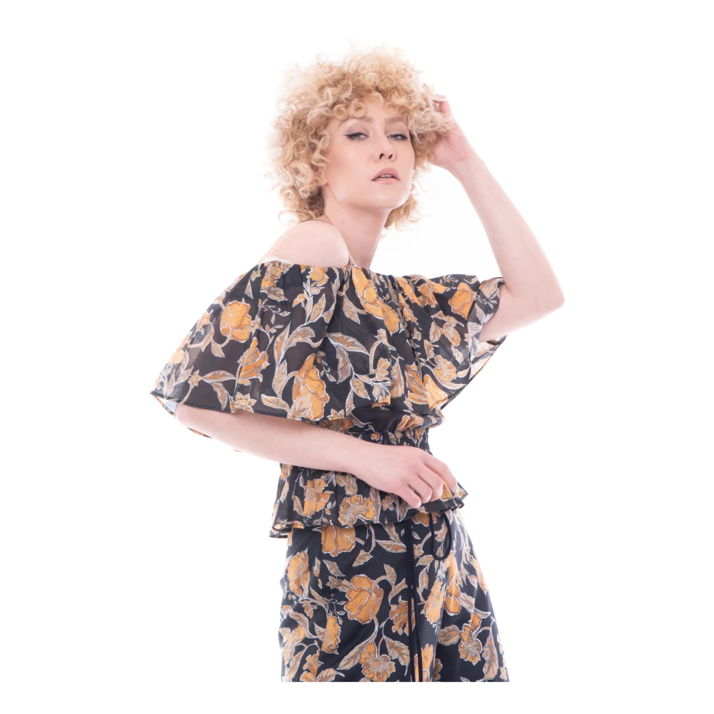 PATRIZIA PEPE Elegante Top Blouse Multicolor Dames