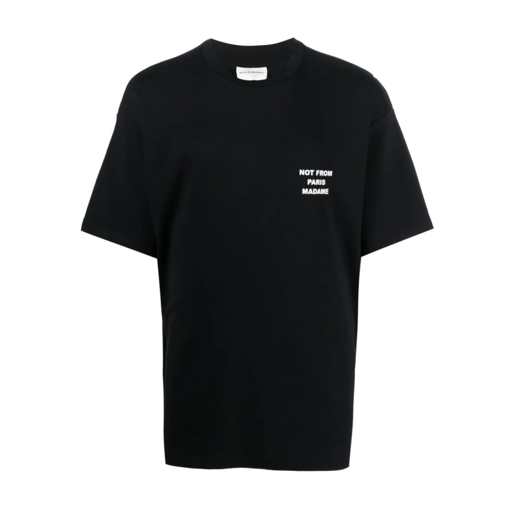 Drole de Monsieur Logo T-Shirt Zwart Black Heren