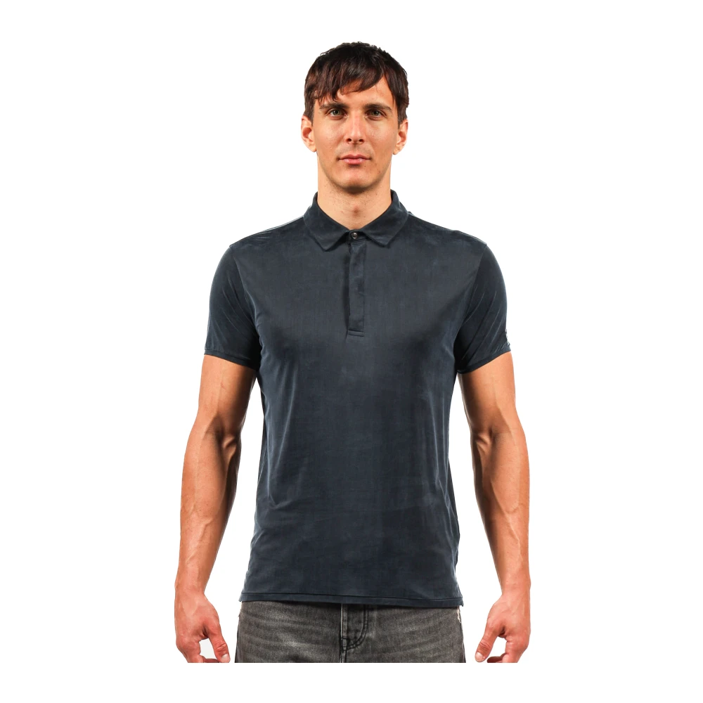 RRD Cupro Polo Shirt Blue Heren
