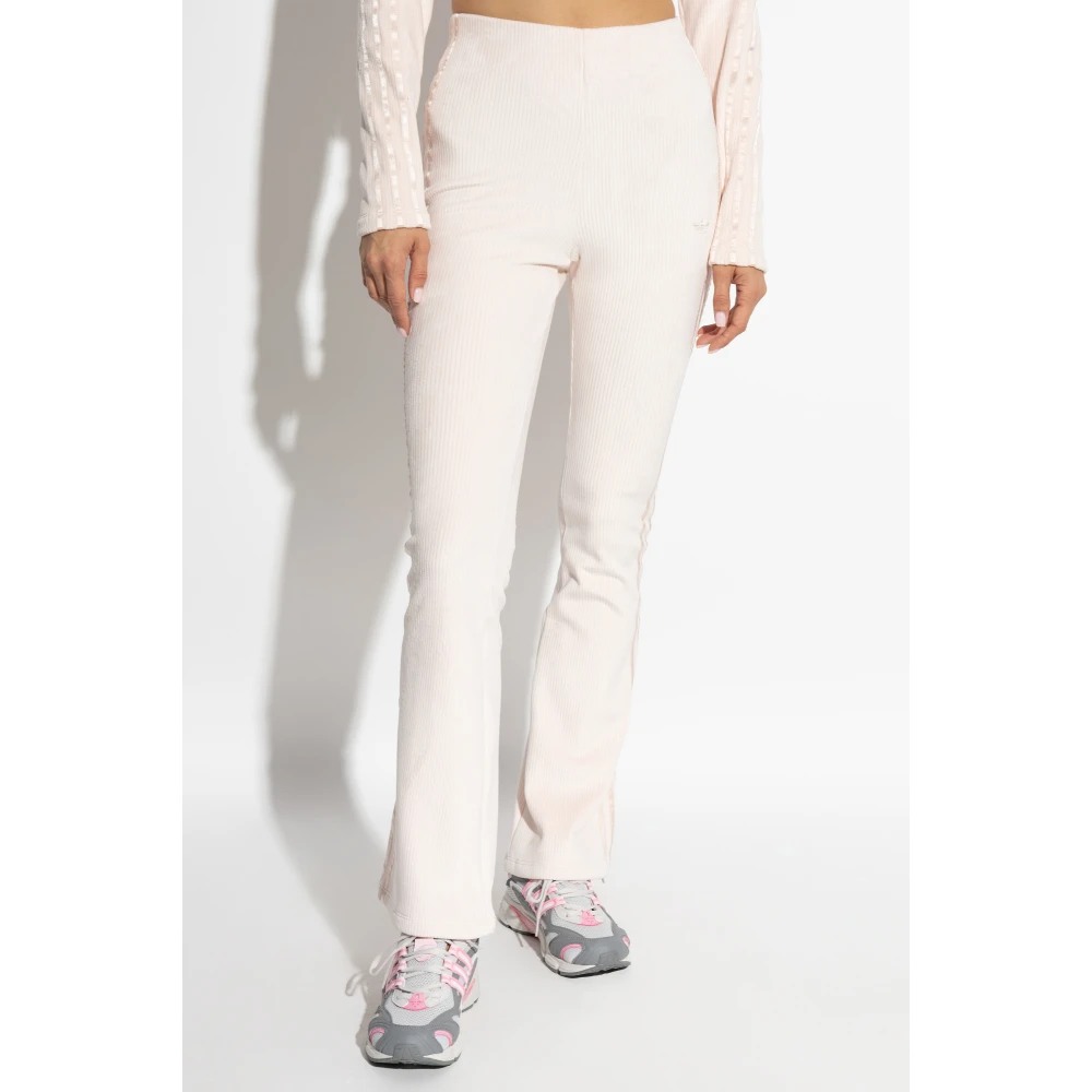 adidas Originals Ribgebreide broek Pink Dames