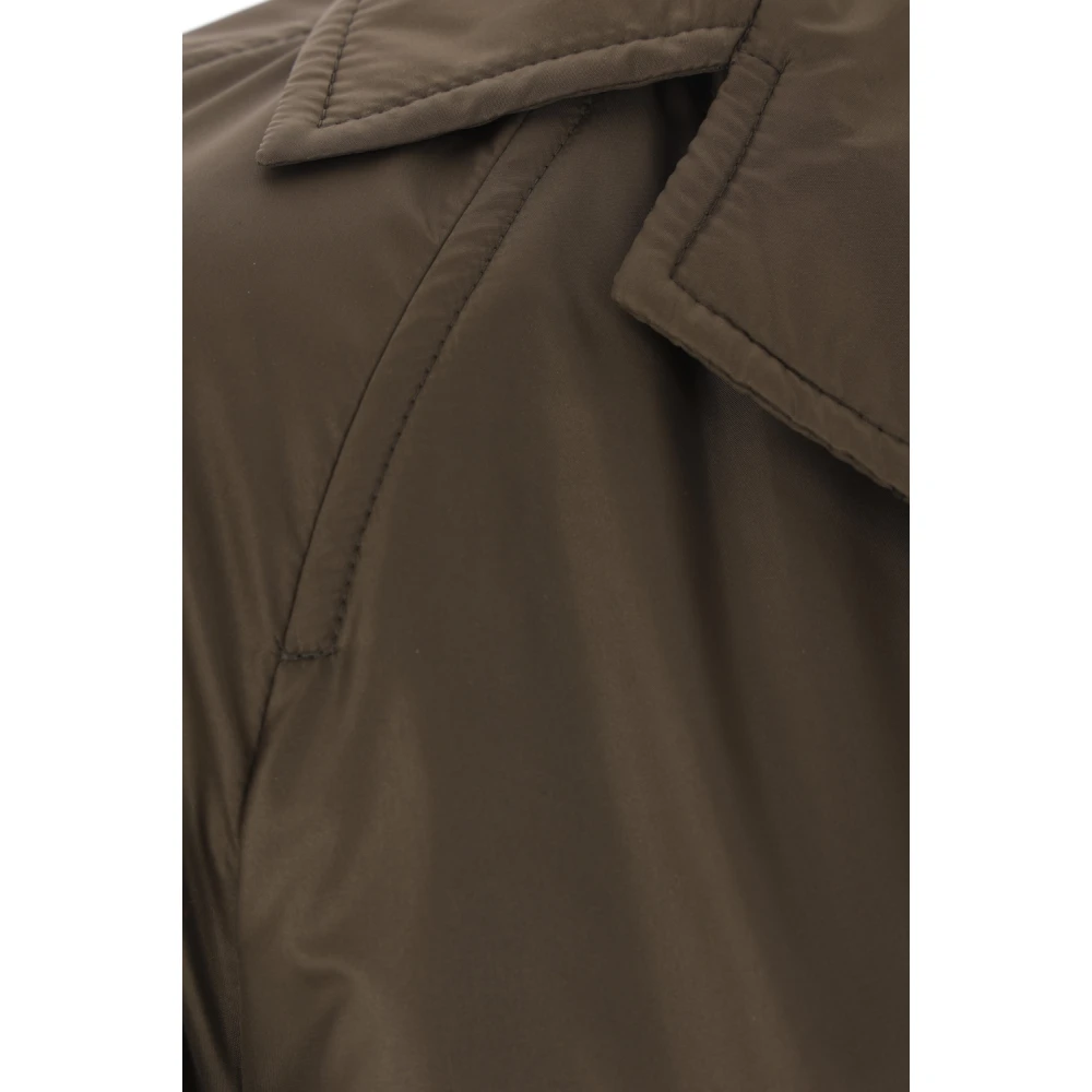 Aspesi Militair Groen Nylon Overhemdjas Green Dames