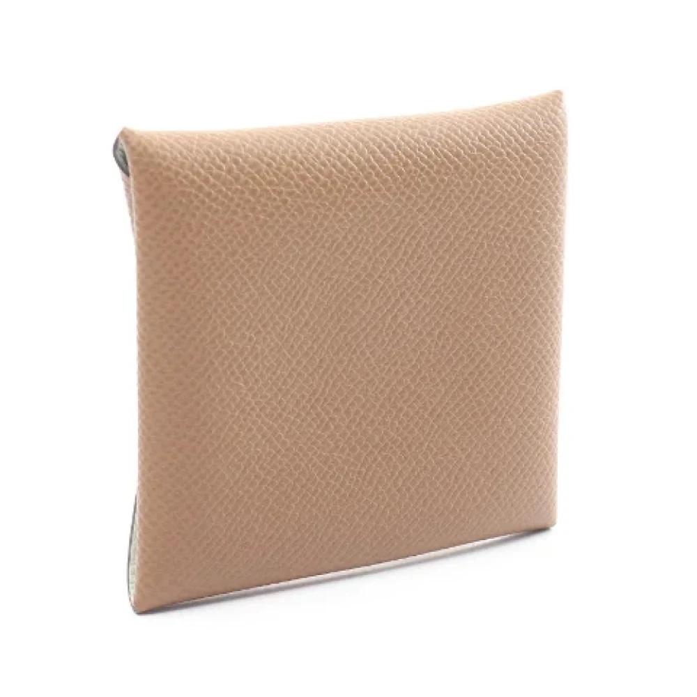 Hermès Vintage Pre-owned Leather wallets Brown Dames