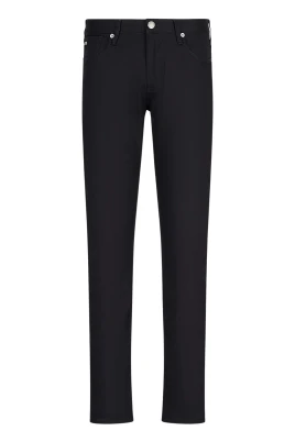 Slim-fit byxor i stretch-twill