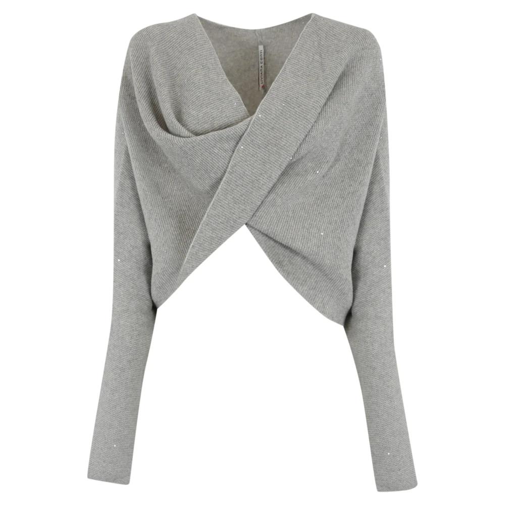Liviana Conti Kasjmier V-hals Trui Grijs Gray Dames