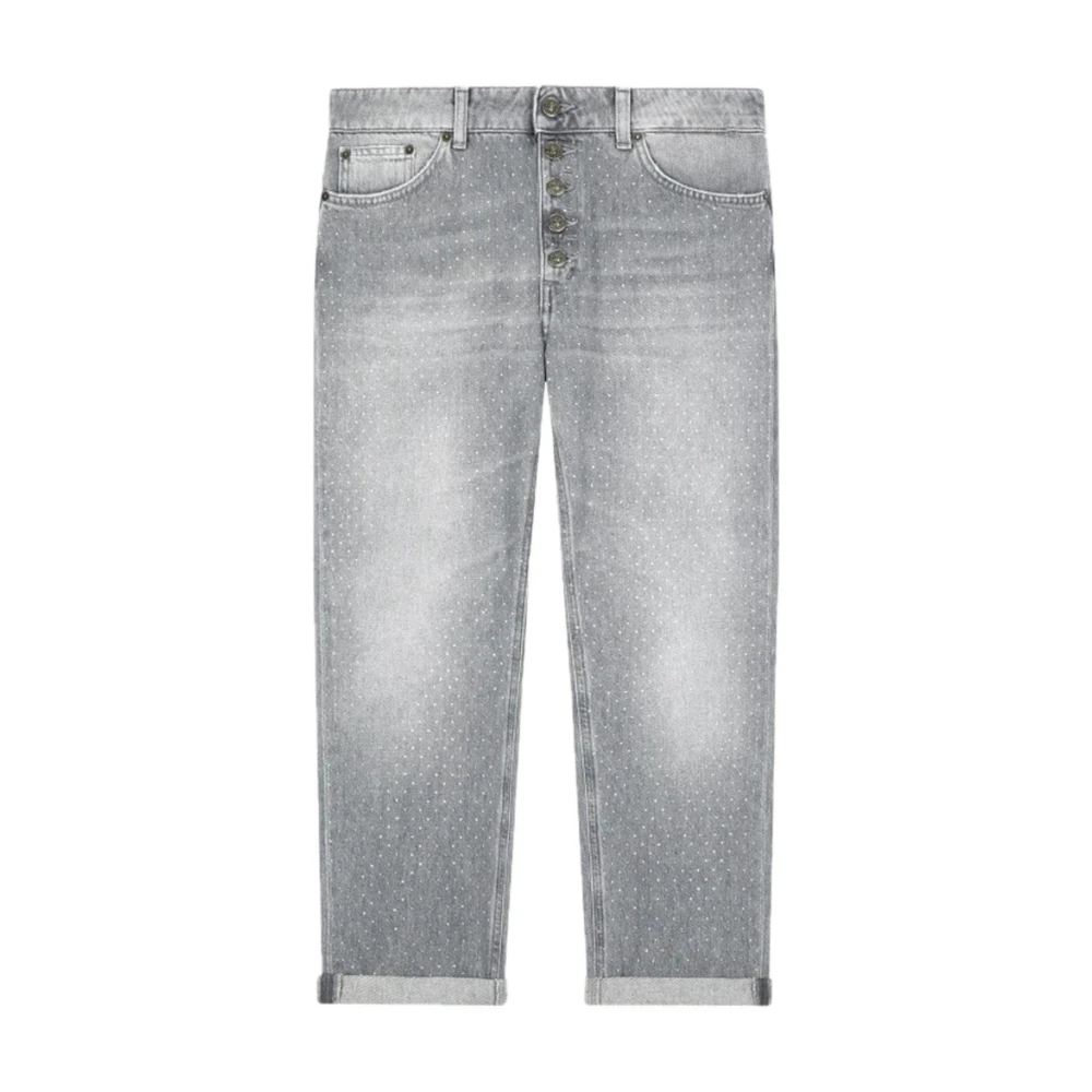 Dondup Loszittende katoenen jeans Gray Dames