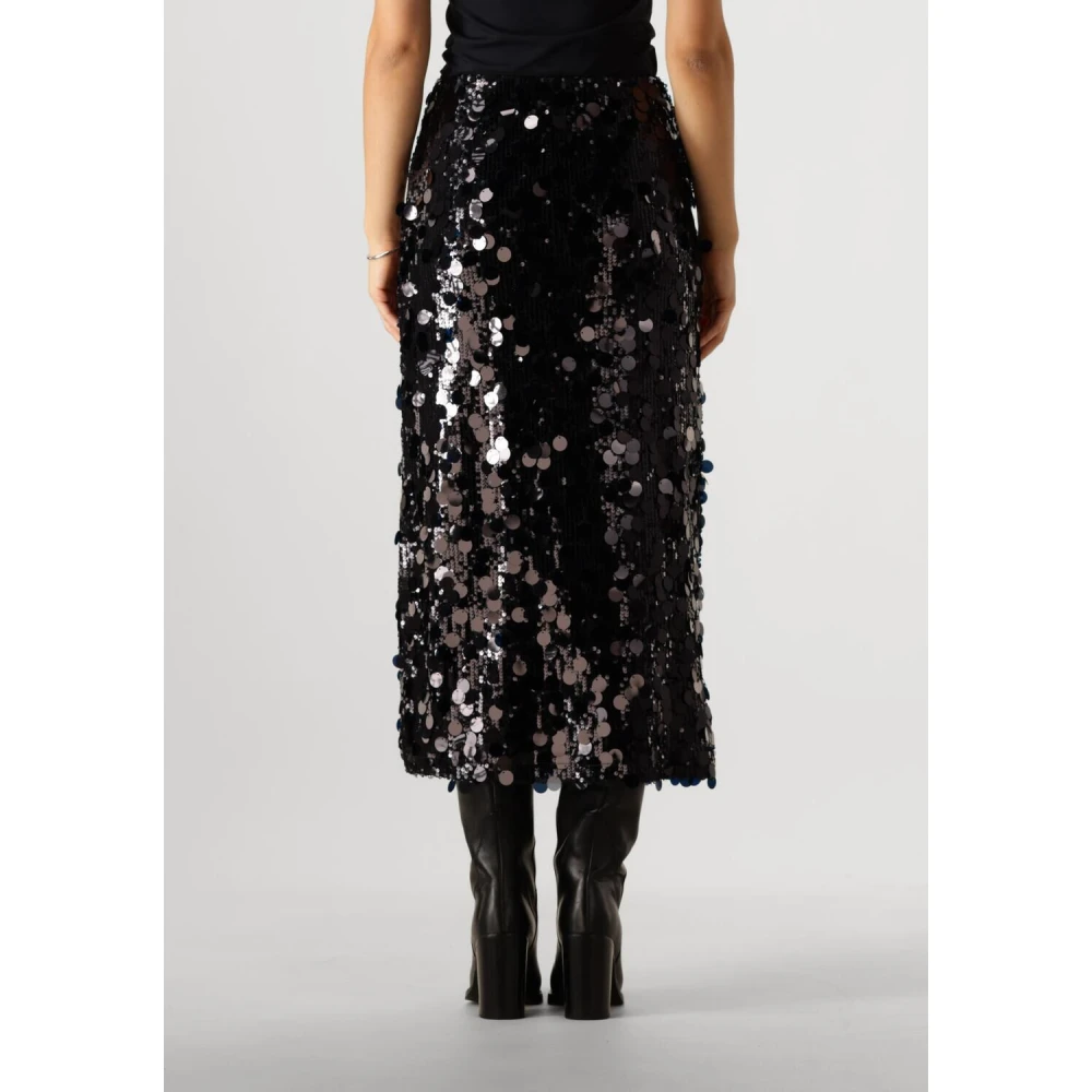 Moves Zwarte Midi Rok Lubinu Black Dames