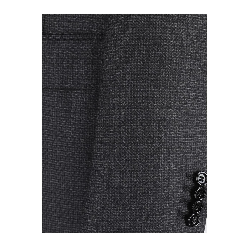 Lardini Geruite wollen pak met blazer Gray Heren