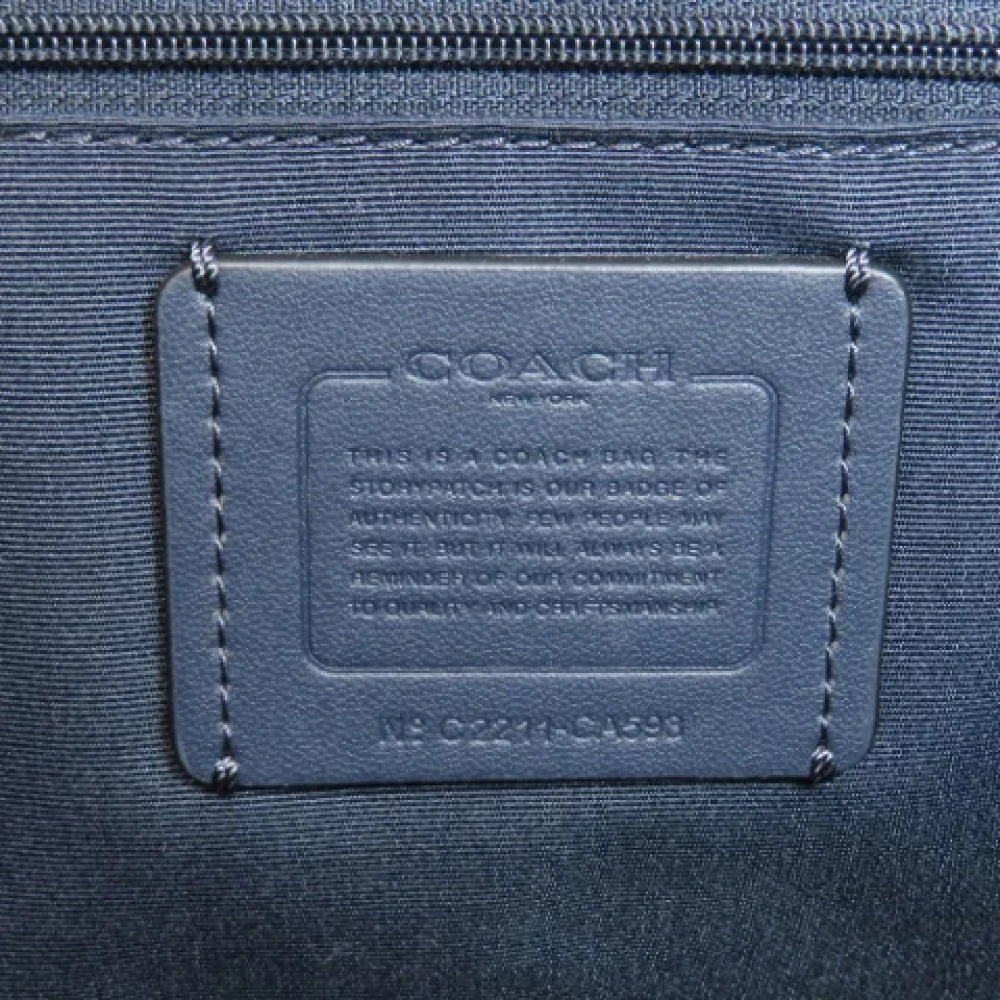 Coach Pre-owned Fabric handbags Blue Dames