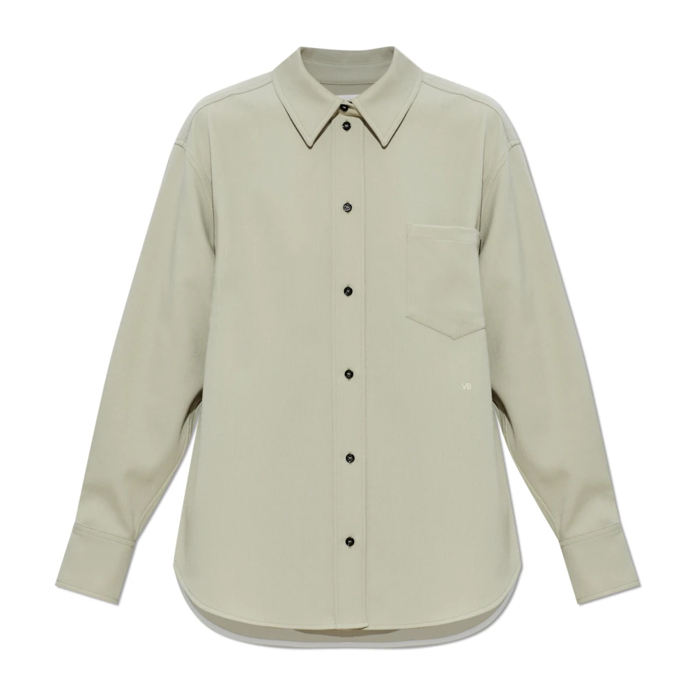 Victoria Beckham Donna Verde - Pocket Shirt - Blouses & Shirts - S