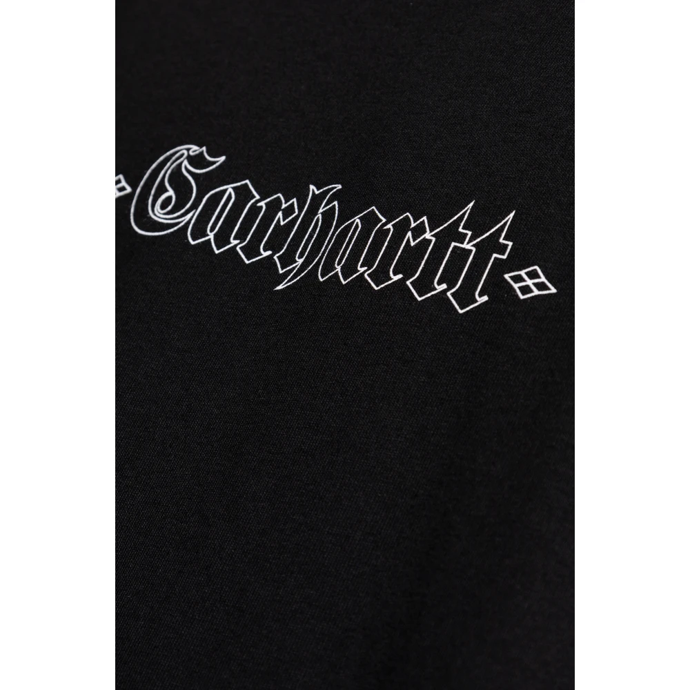 Carhartt WIP T-shirt met logo Black Heren
