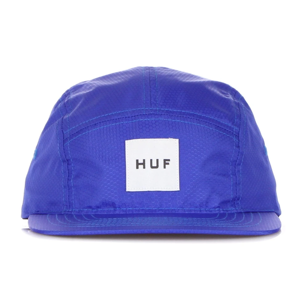 HUF Navy Blauwe Hexagon Volley Platte Klep Pet Blue Heren