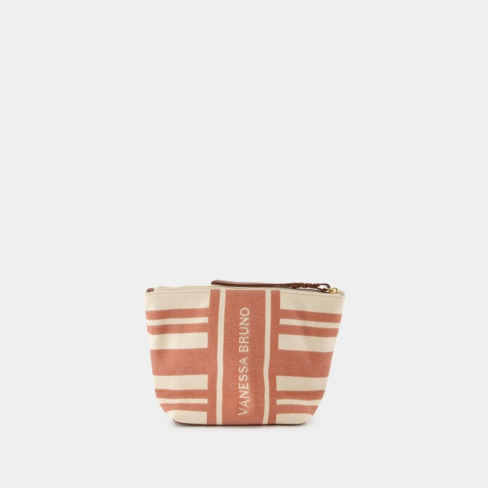 Vanessa Bruno Katoenen Pouch Bruin Bordeaux Cognac Brown Dames