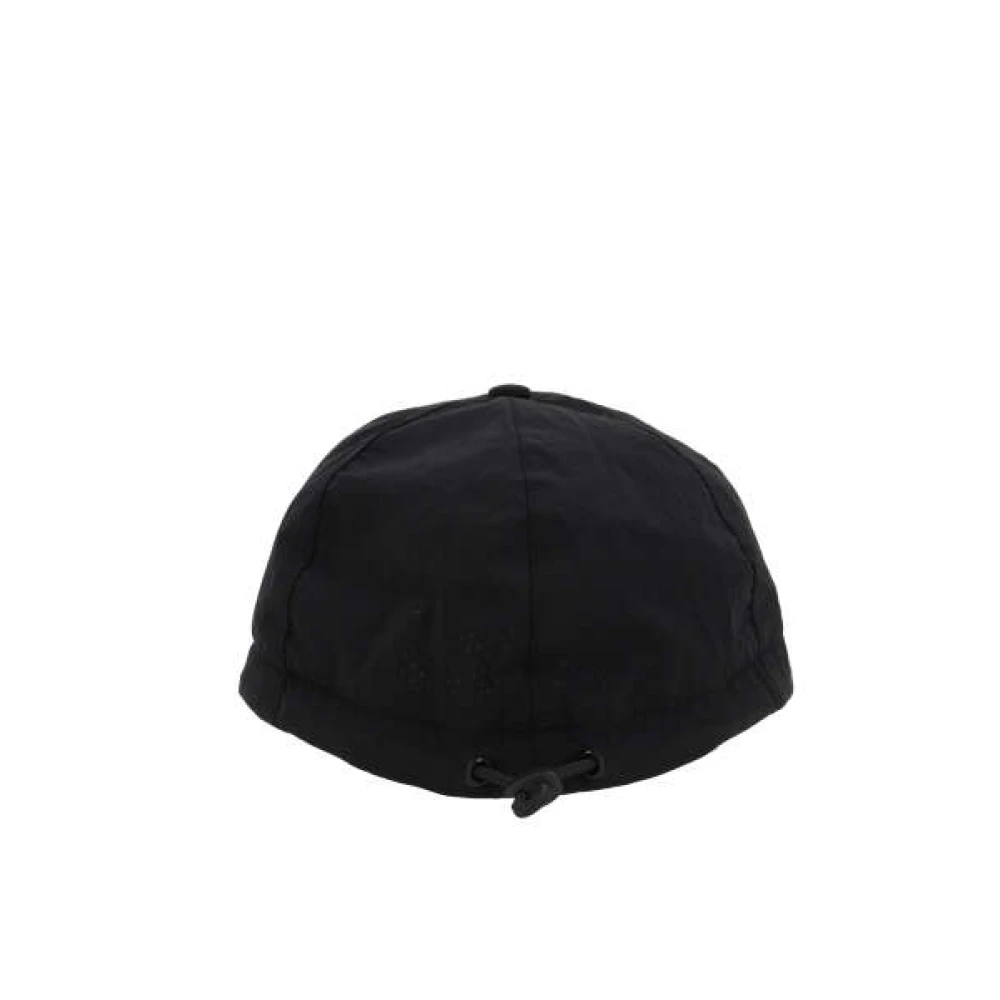 Stone Island Zwart Sjaal Baseball Cap Logo Patch Black Heren