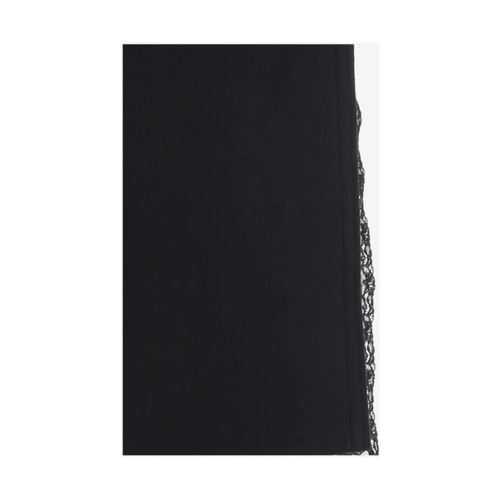 N21 Midi Rok met Kantafwerking Black Dames