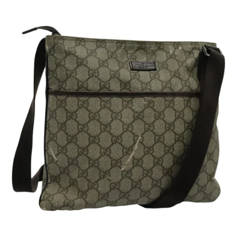Gucci Vintage Pre-owned Leather gucci-bags Beige Dames