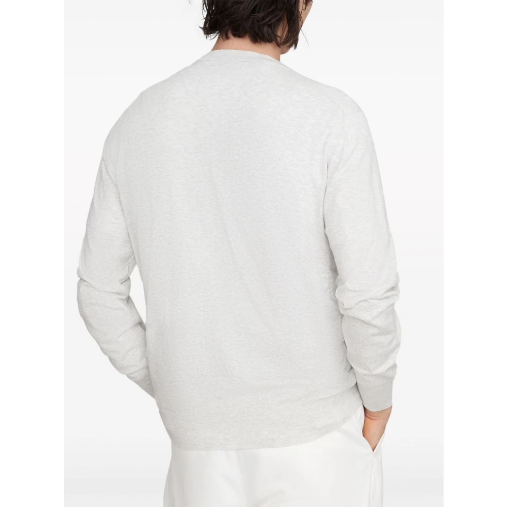 BRUNELLO CUCINELLI Zomerse Gebreide Truien Grijs Gray Heren