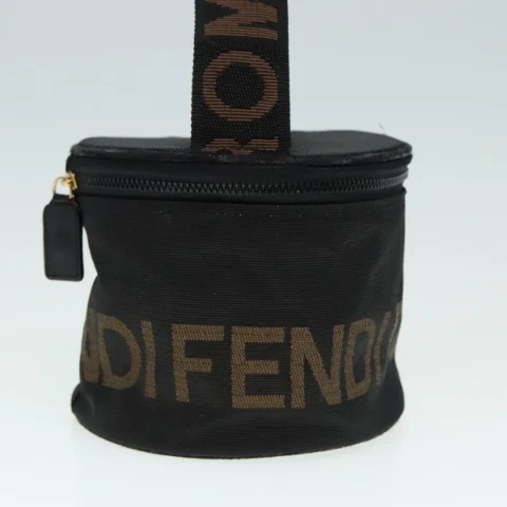 Fendi Vintage Pre-owned Canvas pouches Black Dames