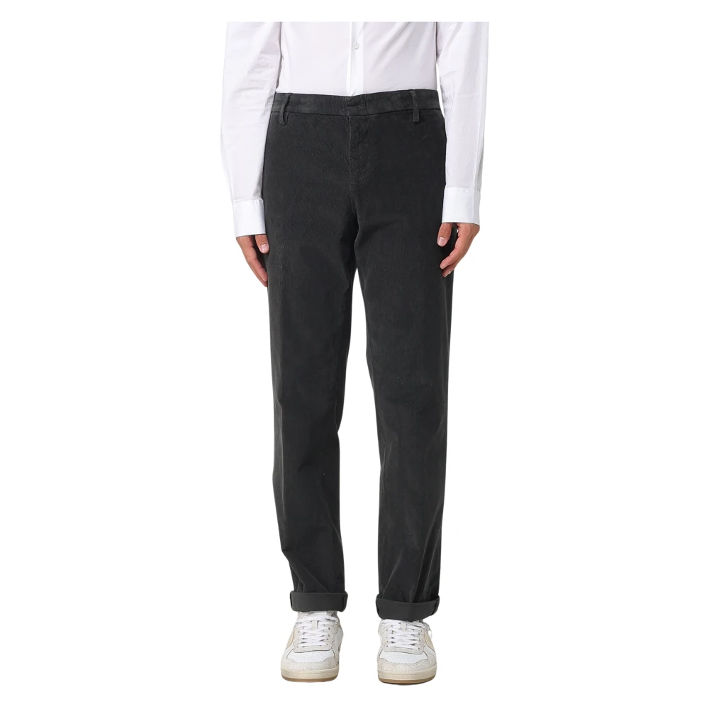 Dondup Uomo Nero Pantaloni, W35, New,